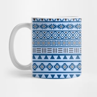 Aztec Influence Pattern III BWB Mug